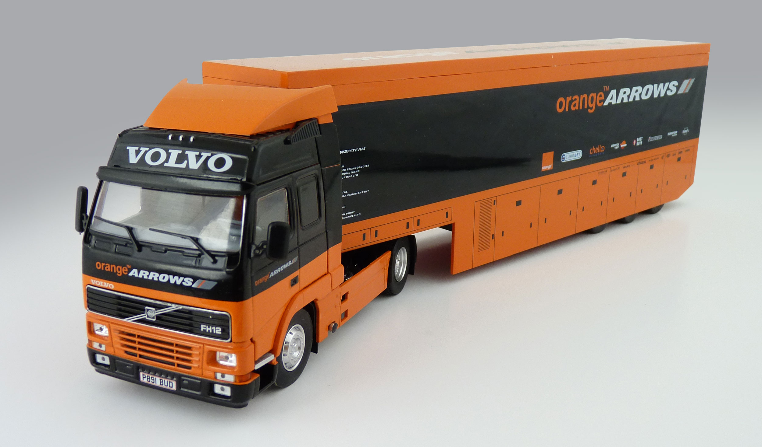 F1CC Orange Arrows Transporter Truck